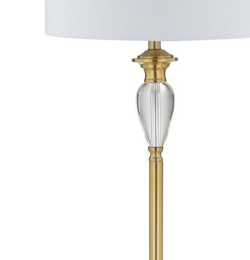 Evelyn 60" Crystal / Metal LED Floor Lamp - JONATHAN Y